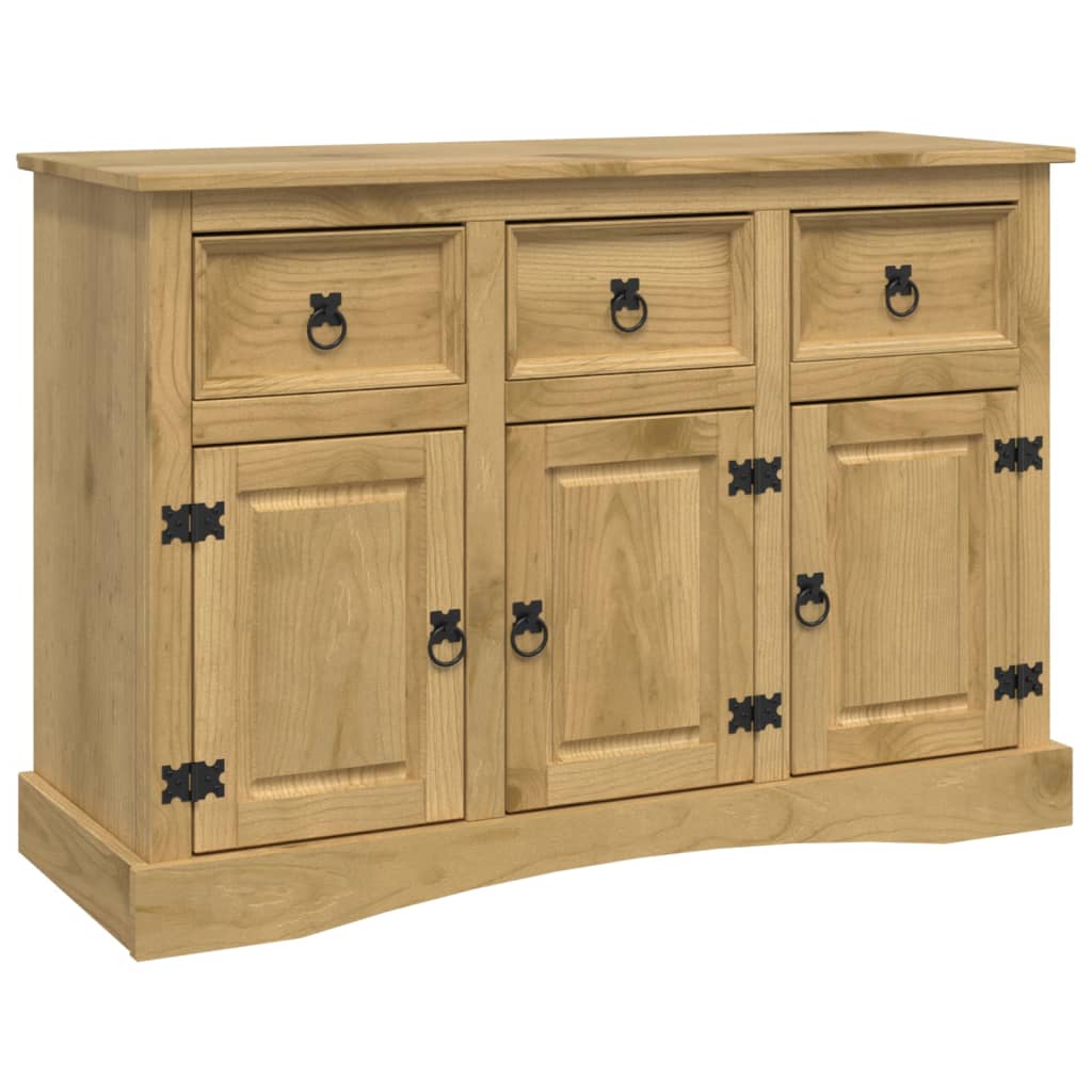 Sideboard Solid Mexican Pinewood Corona Range 32X43X78 Cm