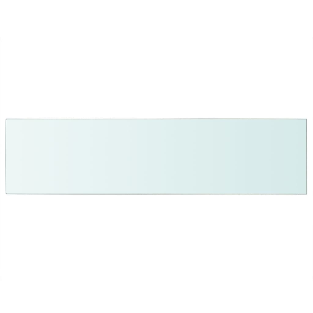 Shelf Panel Glass Clear 100x25 cm