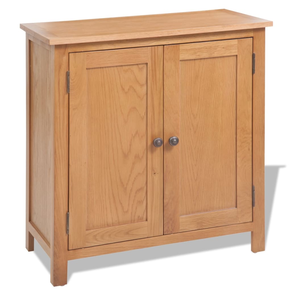 Sideboard 70X35X75 Cm Solid Oak Wood