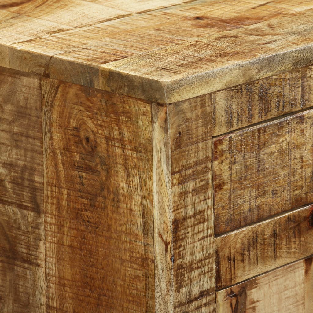 Sideboard With 2 Drawers And Cabinet Rough Mango Wood