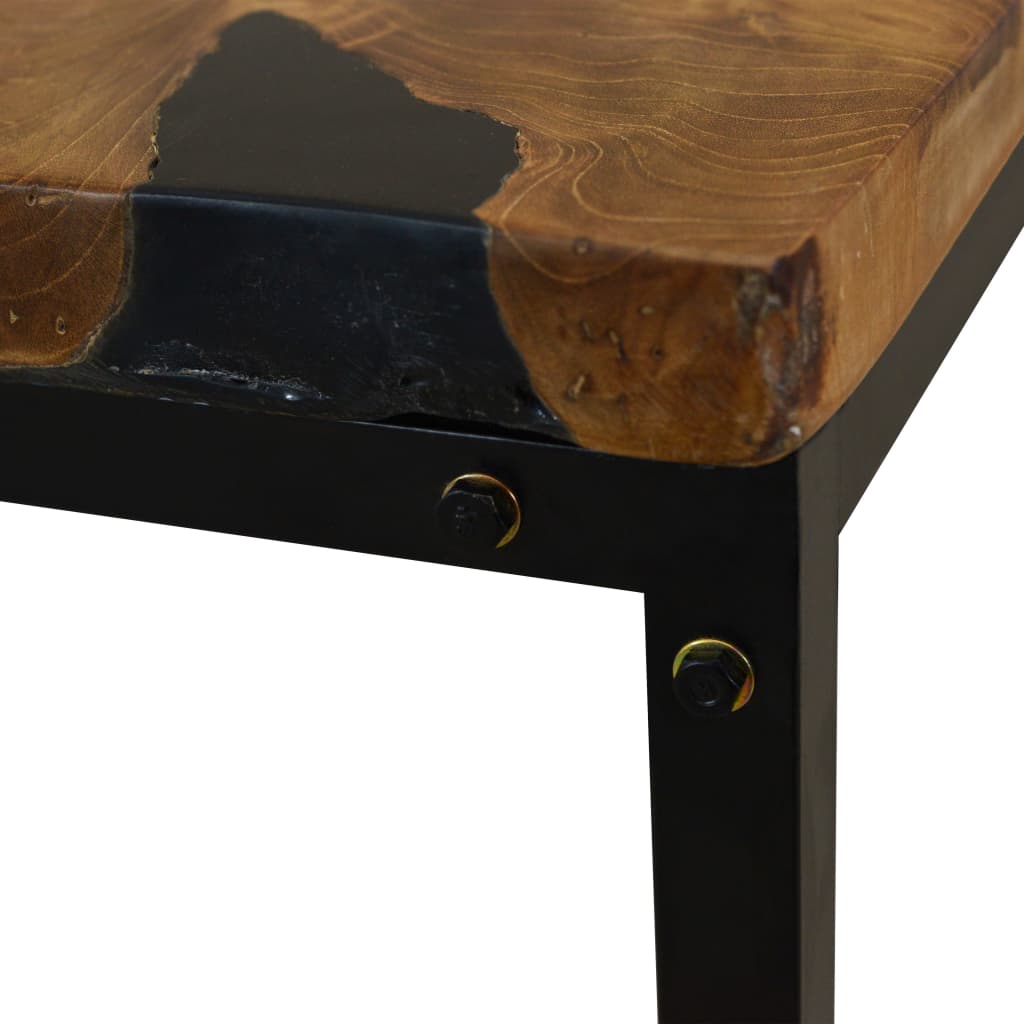 Coffee Table Teak Resin 110x60x40 cm