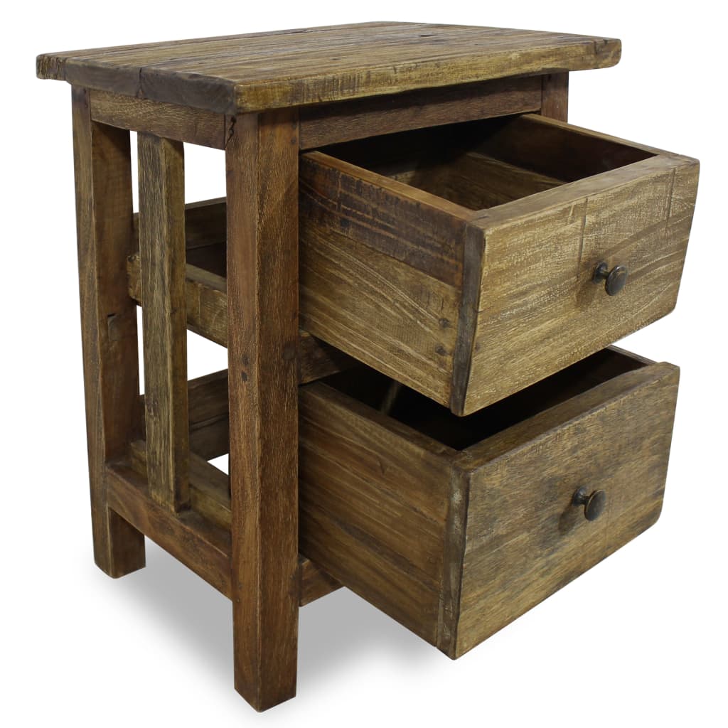 Nightstand Solid Reclaimed Wood 40x30x51 cm