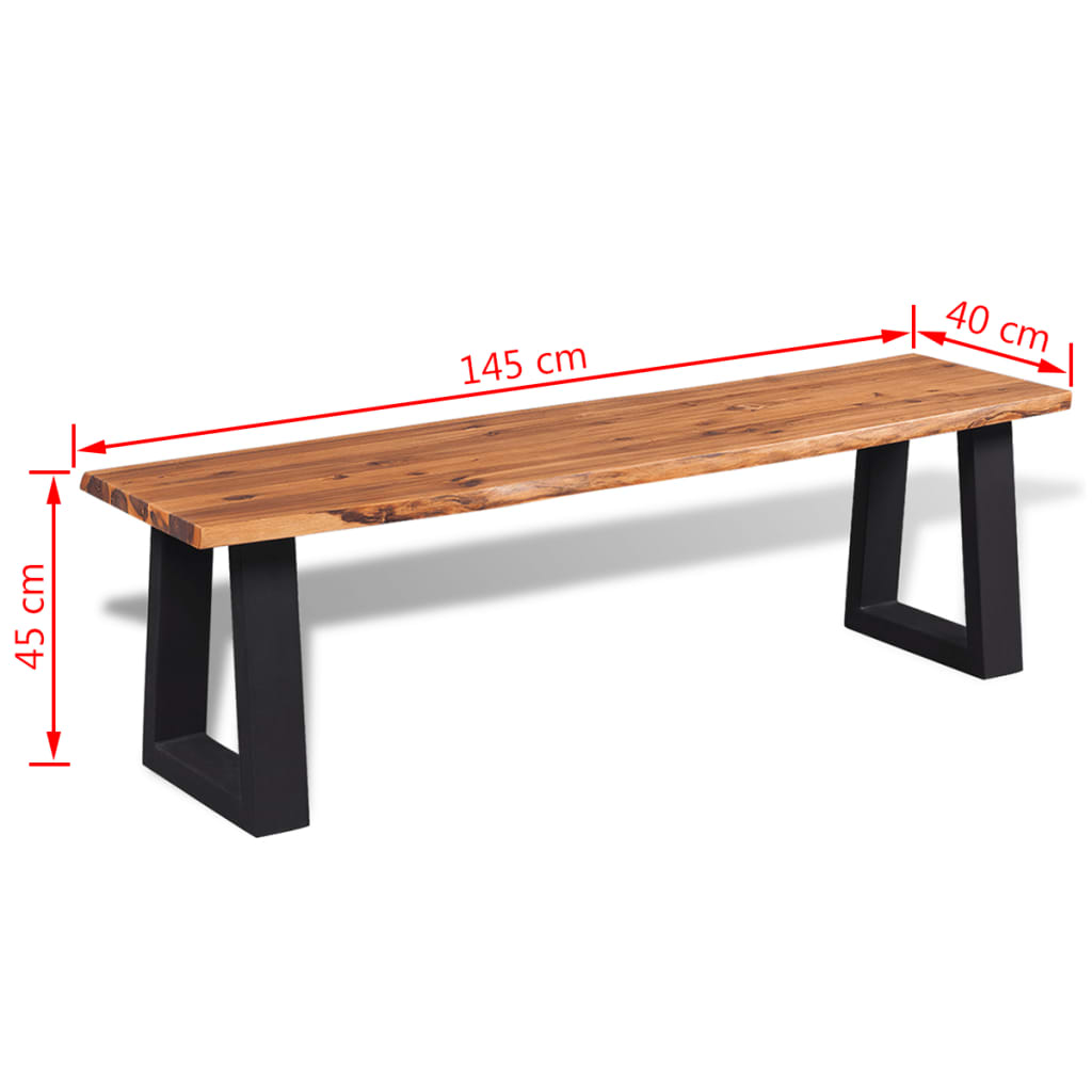 Bench Solid Acacia Wood