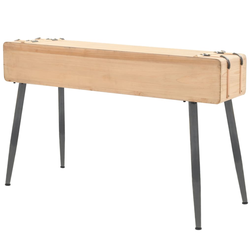 Console Table Solid Fir Wood 115X40.5X76 Cm