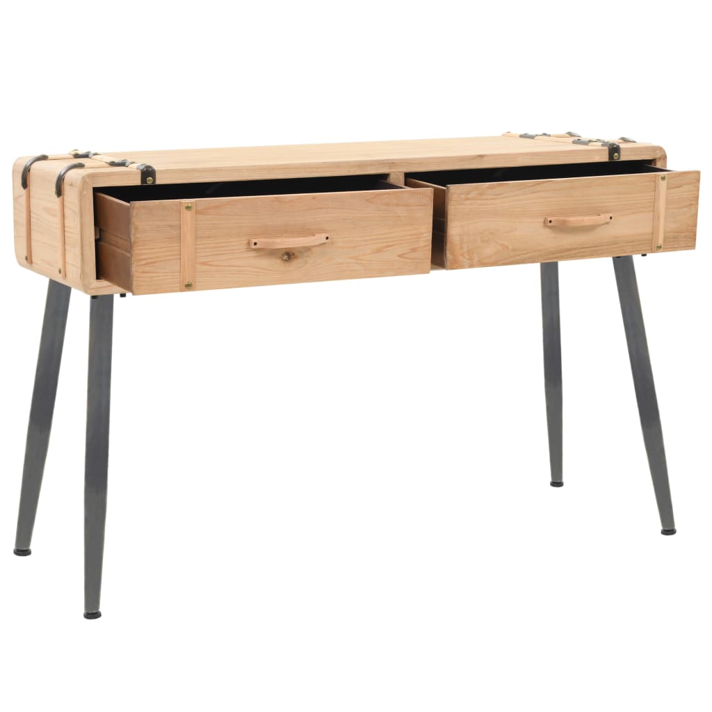 Console Table Solid Fir Wood 115X40.5X76 Cm