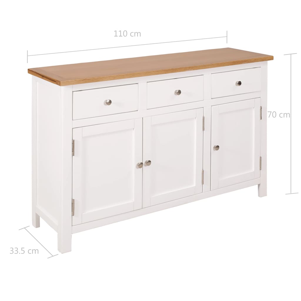 Sideboard Solid Oak Wood