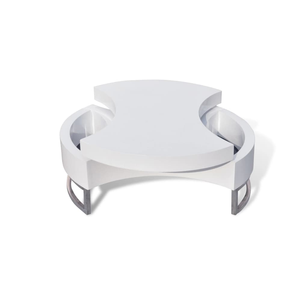 Coffee Table Shape-adjustable High Gloss White