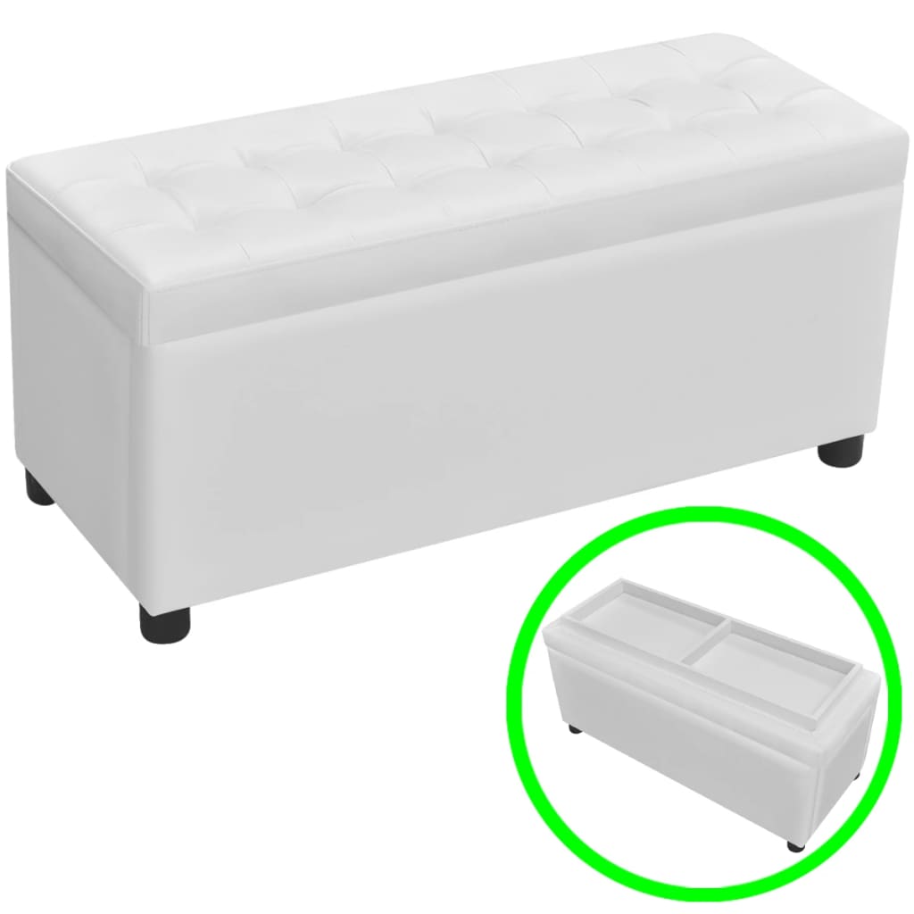 Storage Ottoman Artificial Leather