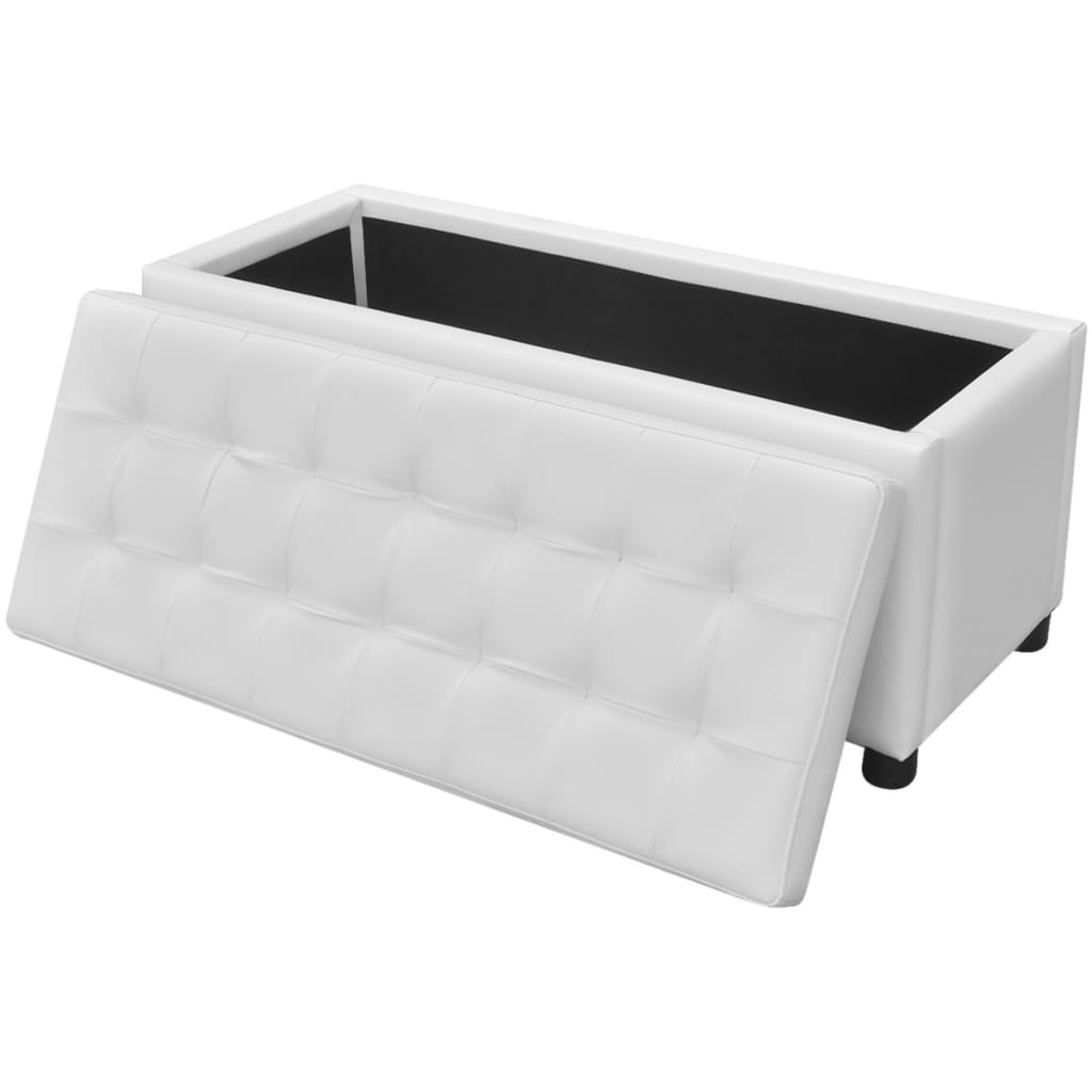 Storage Ottoman Artificial Leather