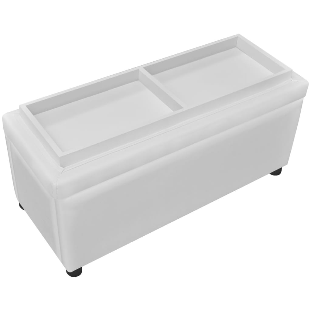 Storage Ottoman Artificial Leather