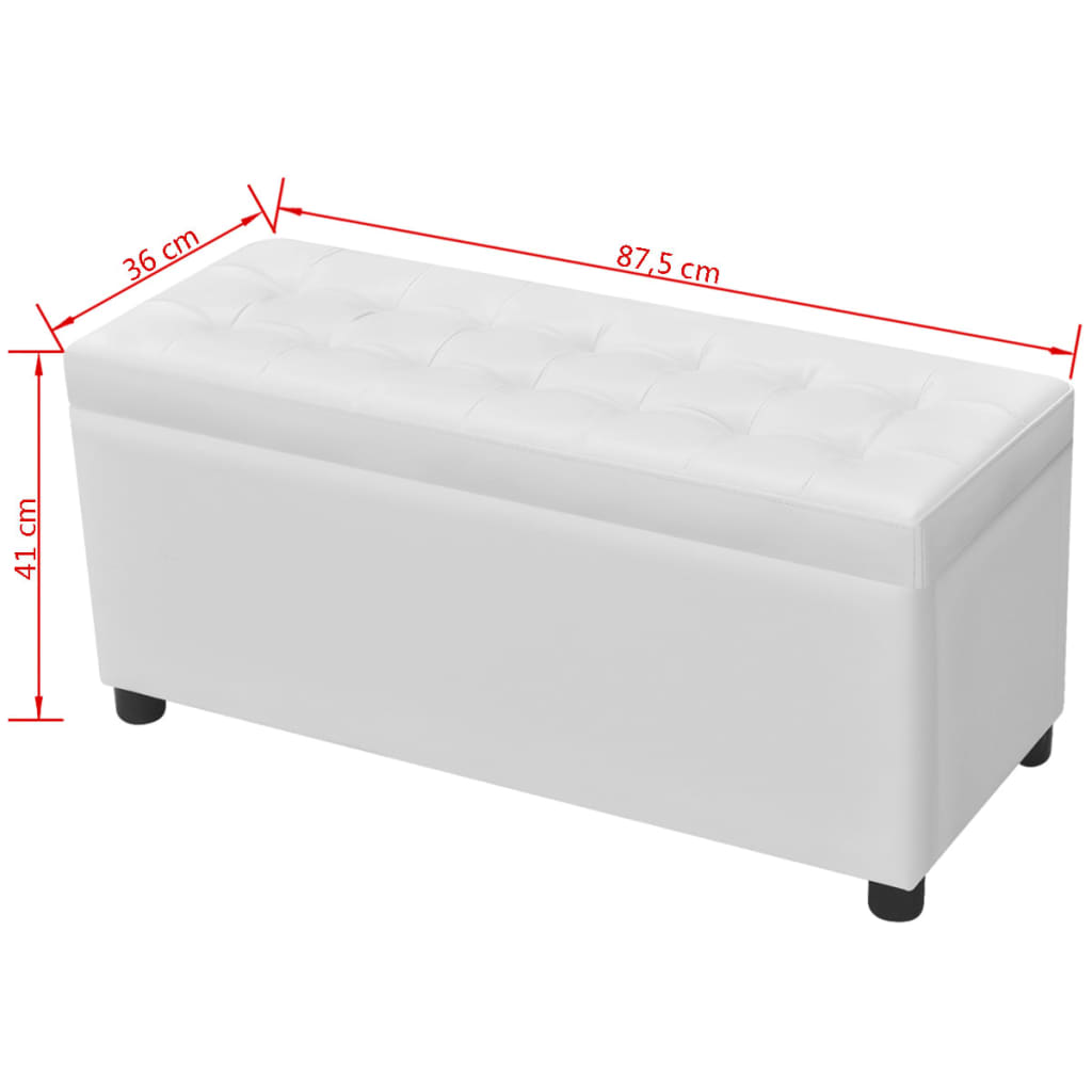 Storage Ottoman Artificial Leather