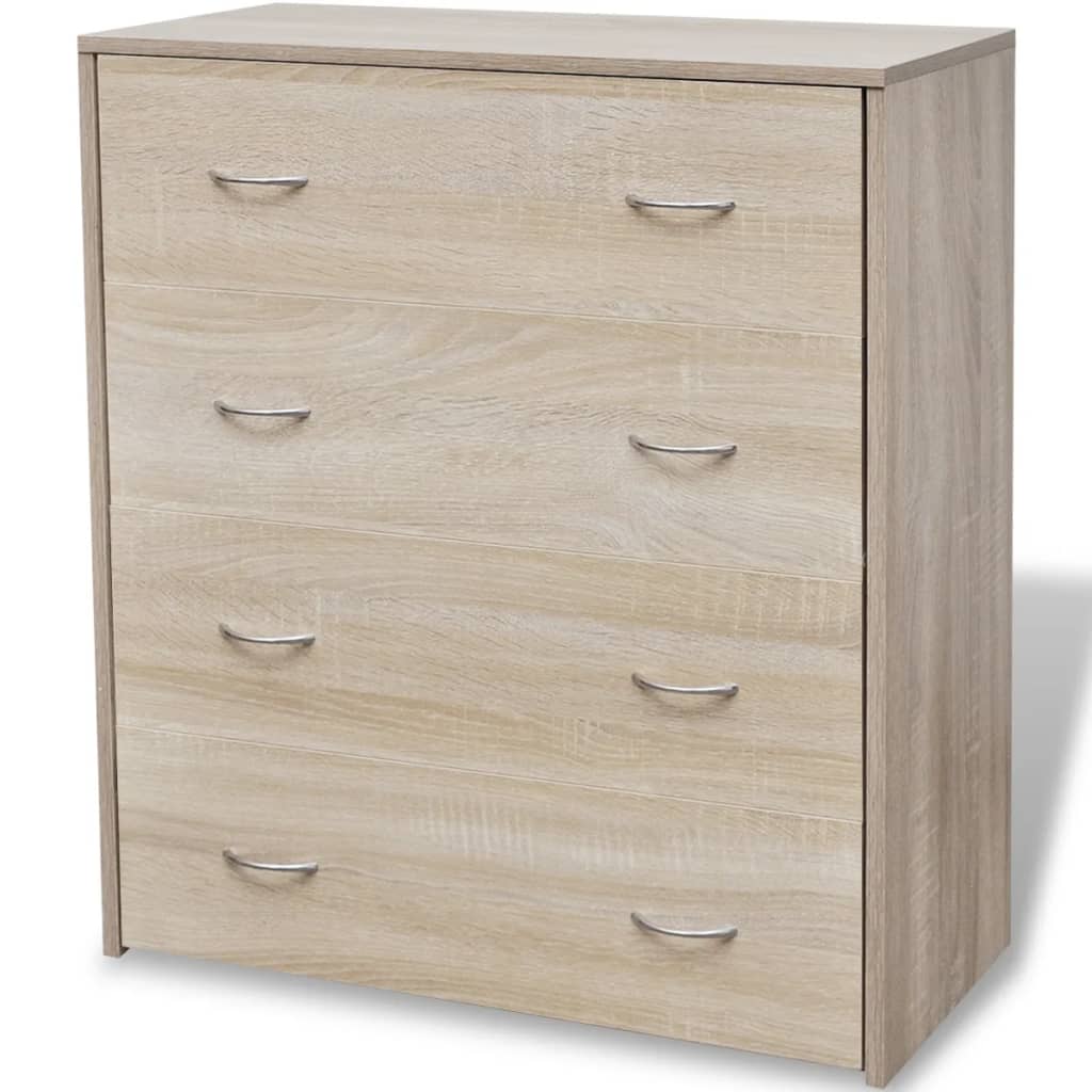 Sideboard With 4 Drawers 60X30.5X7 Cm Colour