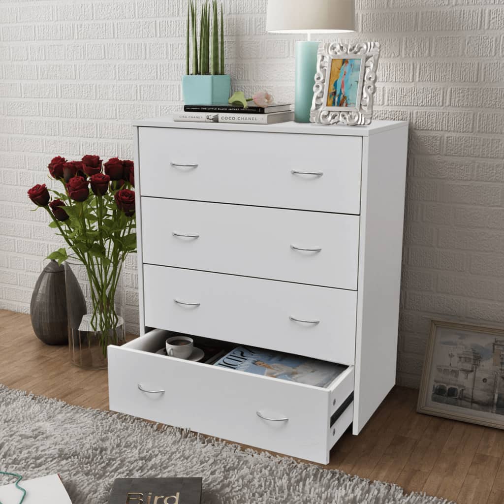 Sideboard With 4 Drawers 60X30.5X7 Cm Colour