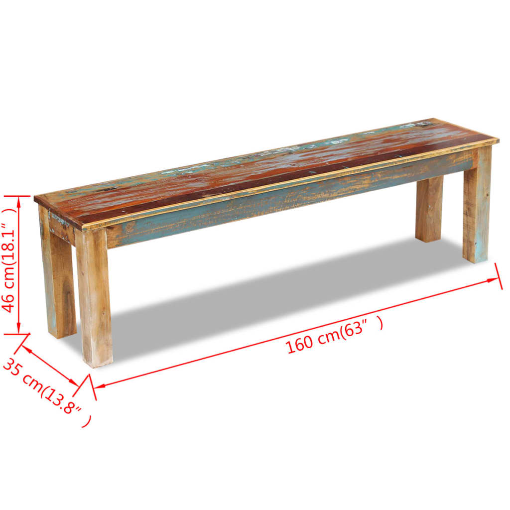 Bench Solid Reclaimed Wood