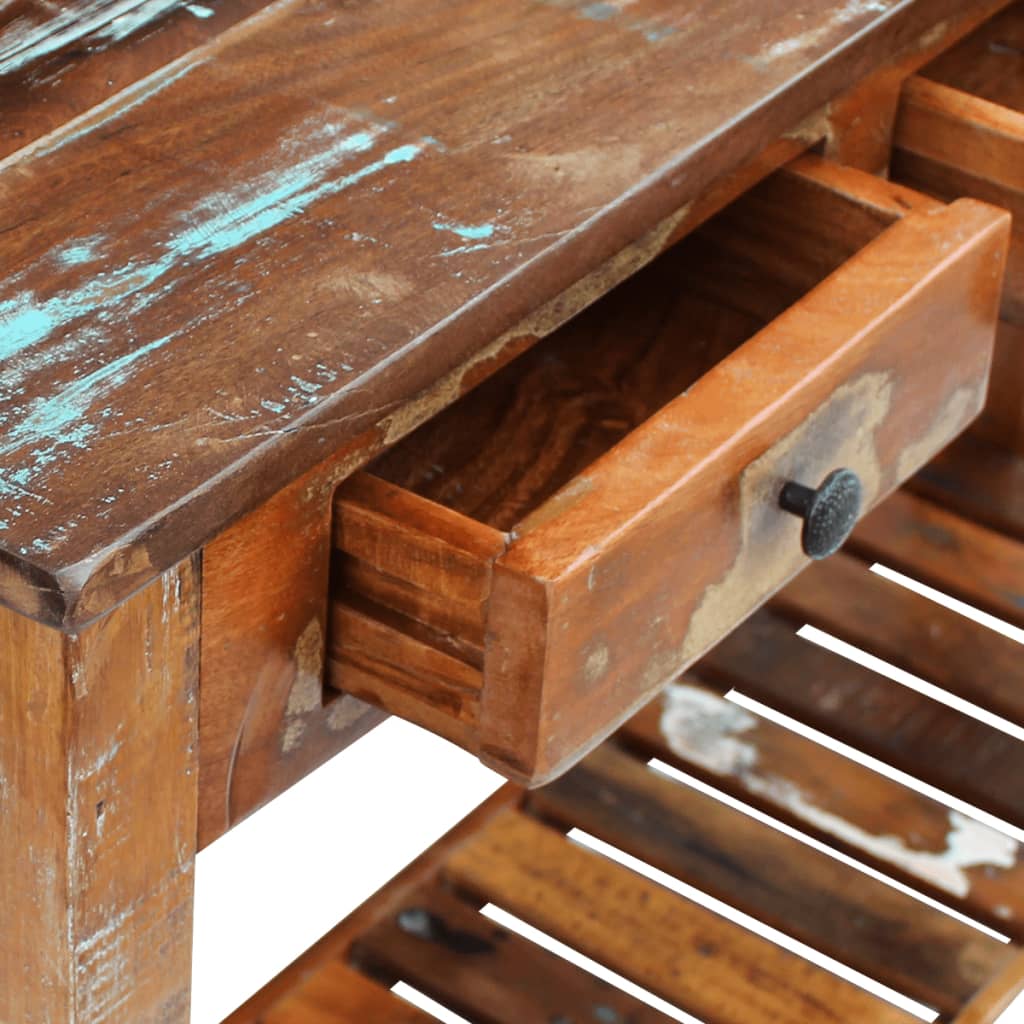 Console Table Solid Reclaimed Wood 120X30X76 Cm