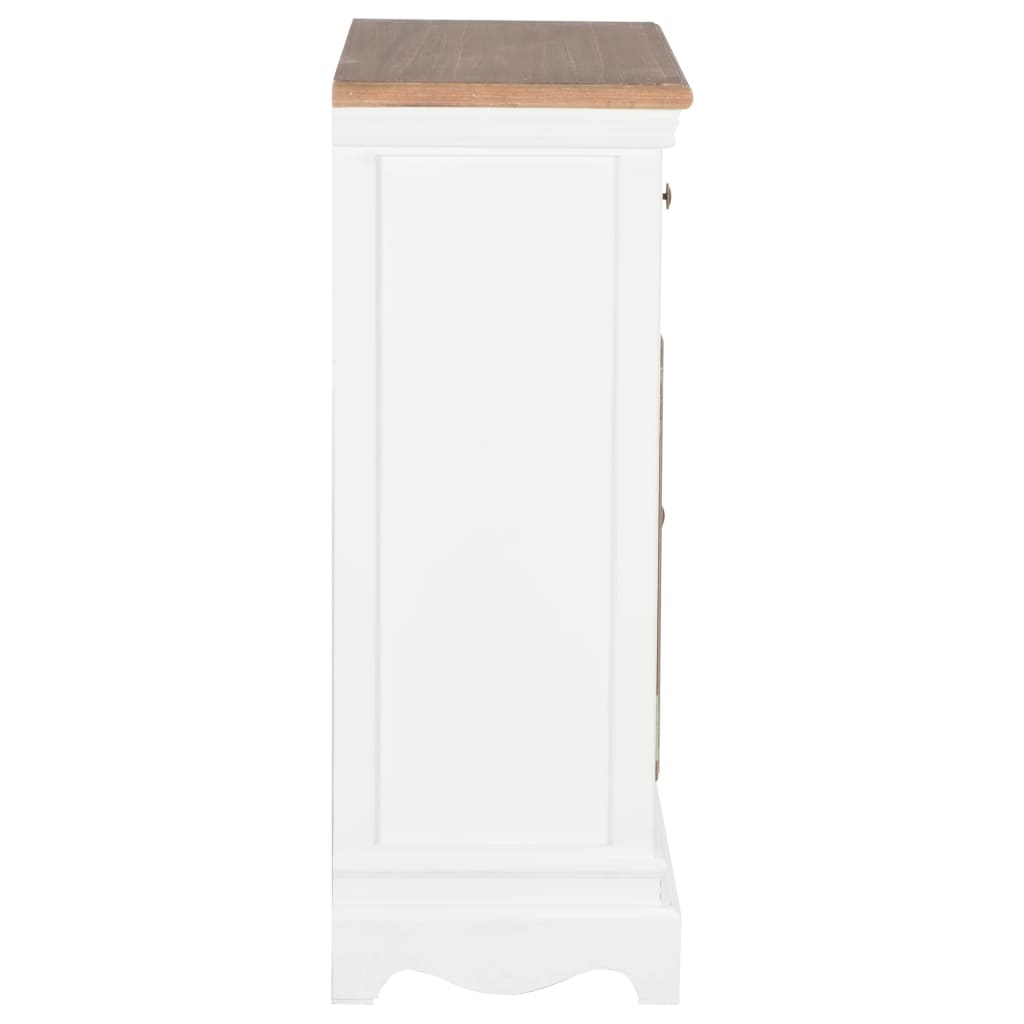 Sideboard White 60X30X80 Cm Solid Wood