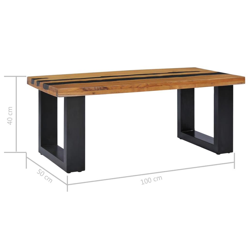 Coffee Table 00X50X40 Cm Solid Teak Wood And