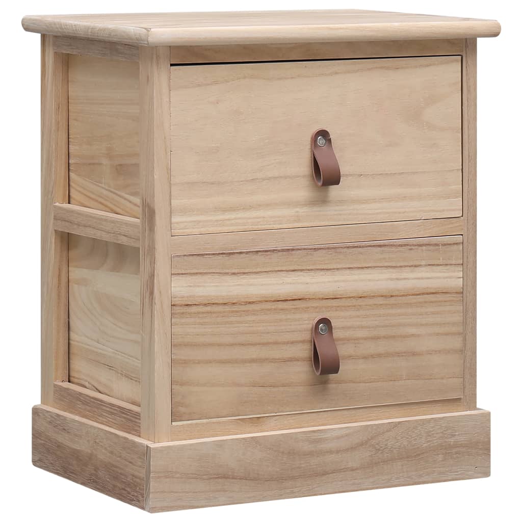 Nightstand 38x28x45 cm Paulownia Wood