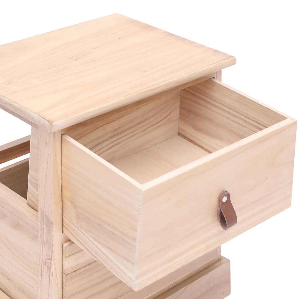 Nightstand 38x28x45 cm Paulownia Wood