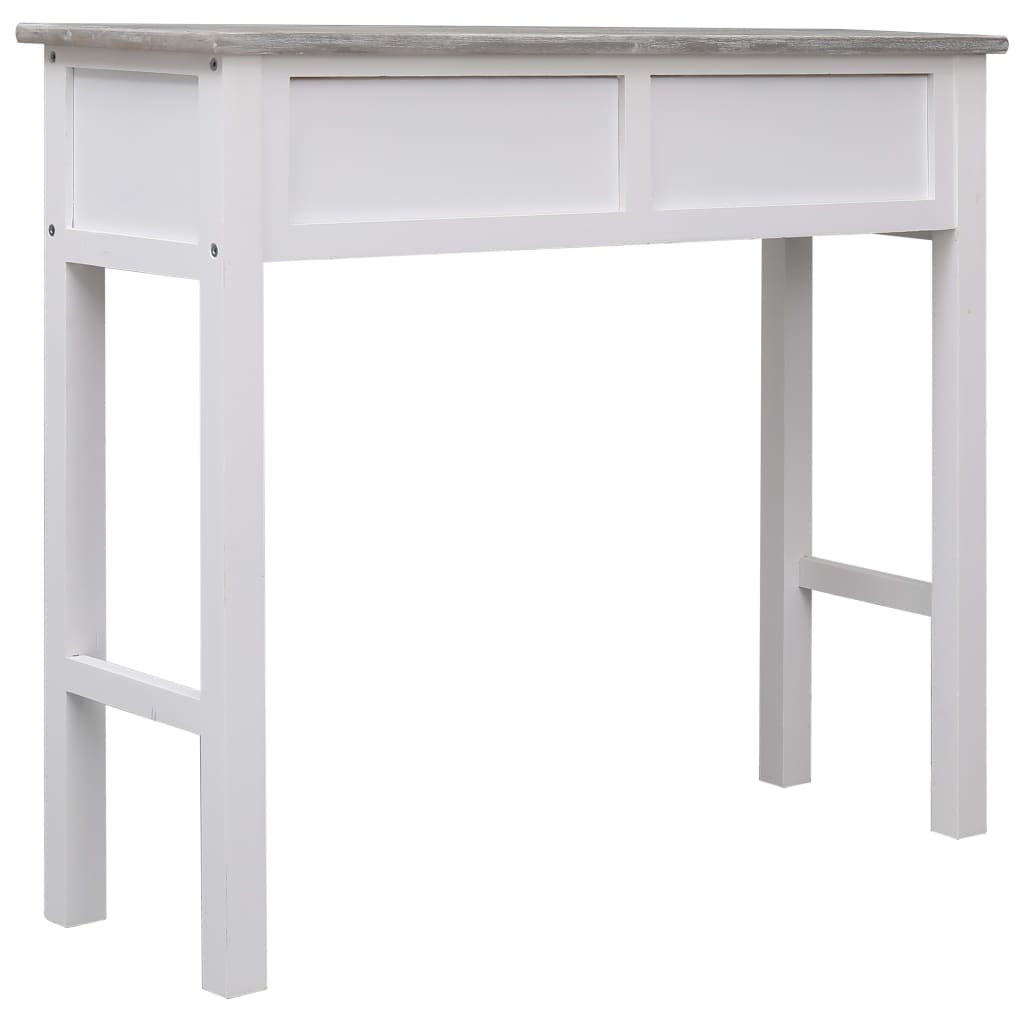 Console Table Grey 90x30x77 cm Wood