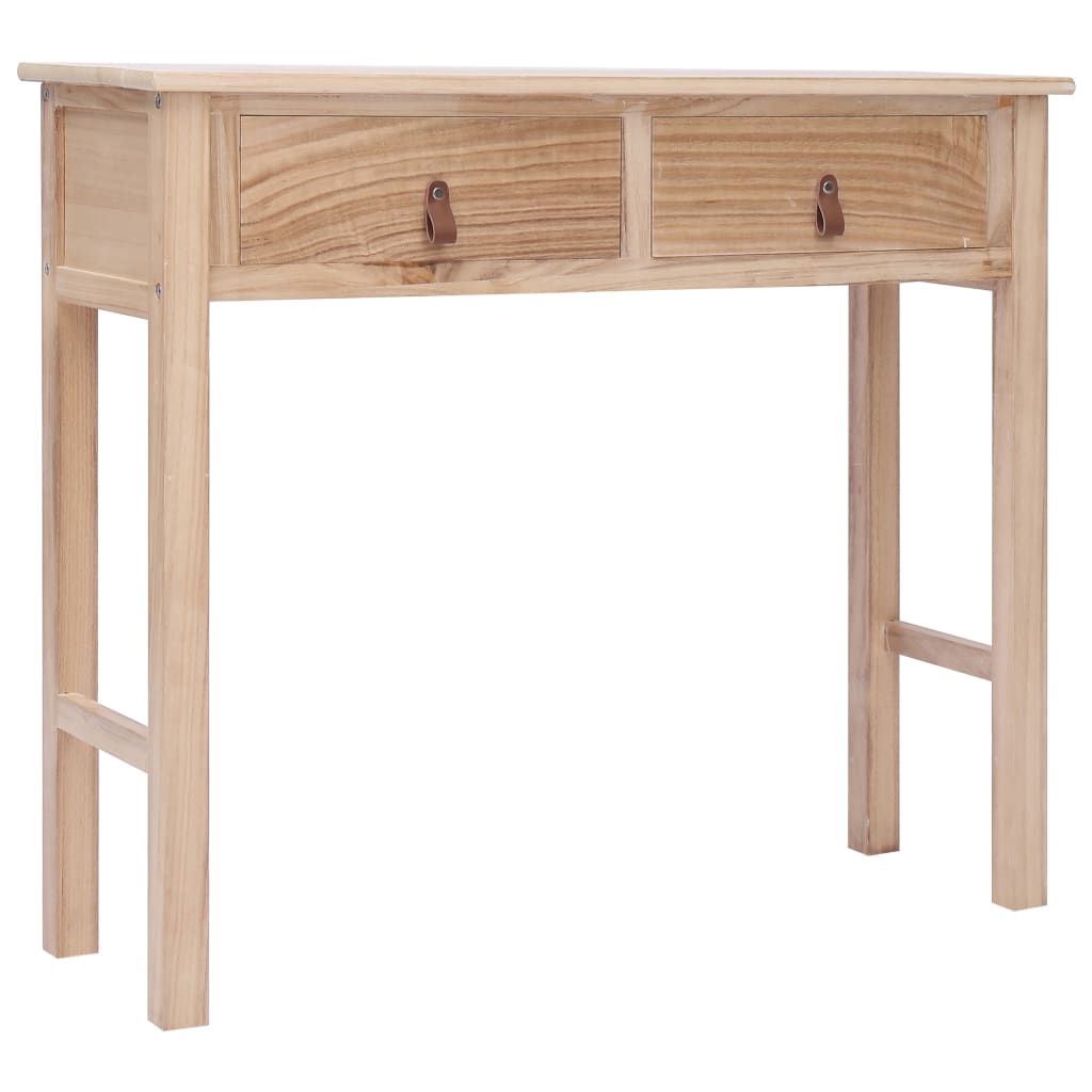 Console Table Natural 90x30x77 cm Wood