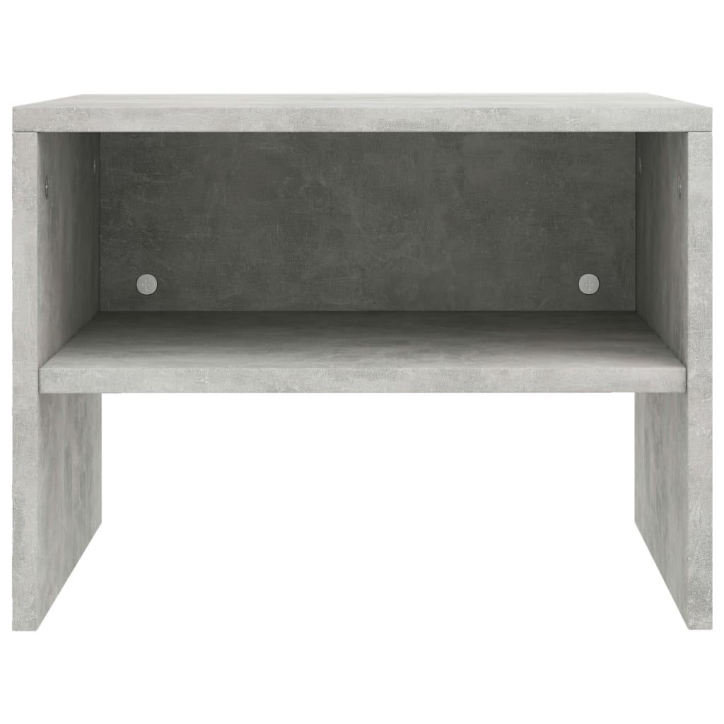 Bedside Cabinets 2 pcs Concrete Grey 40x30x30 cm Engineered Wood