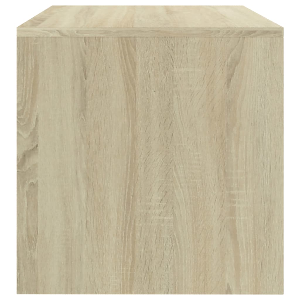 Bedside Cabinets 2 pcs White and Sonoma Oak 40x30x30 cm