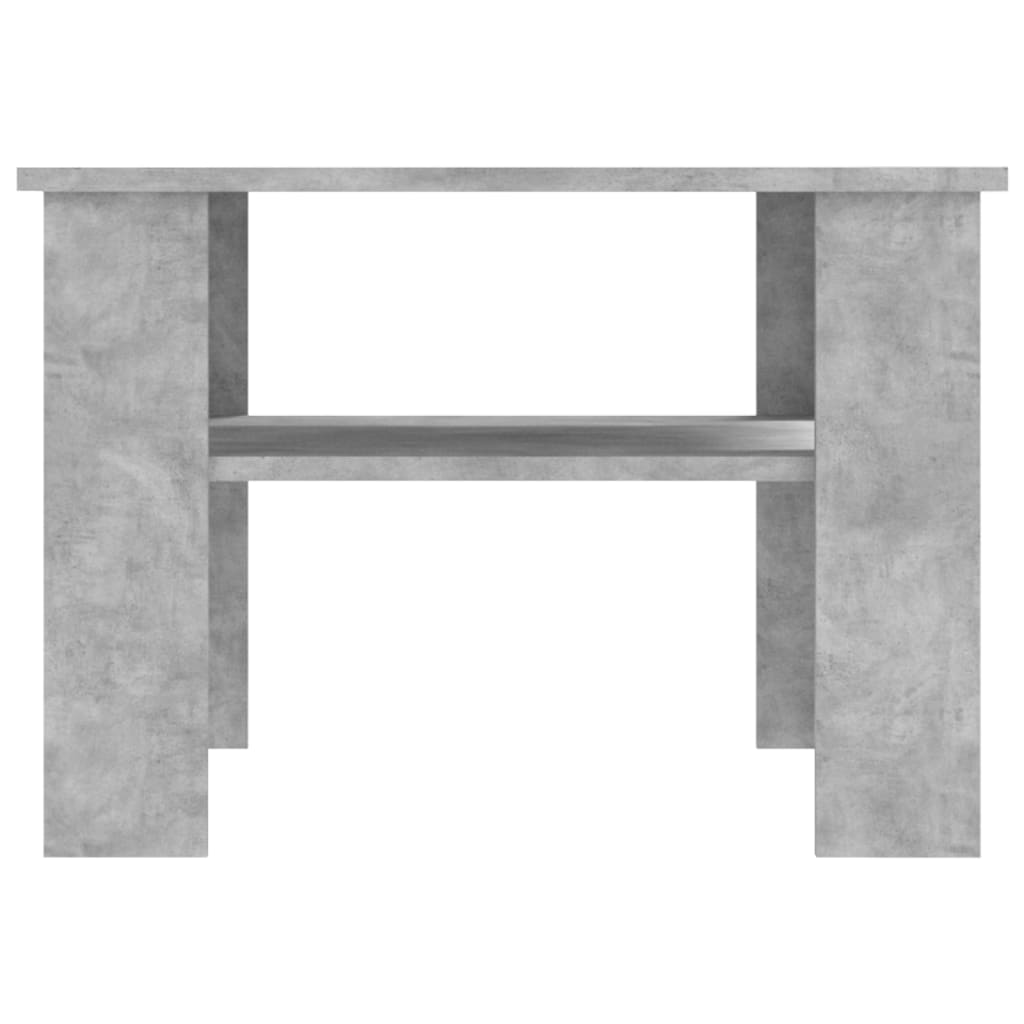 Coffee Table Concrete Grey 60x60x42 cm Engineered Wood