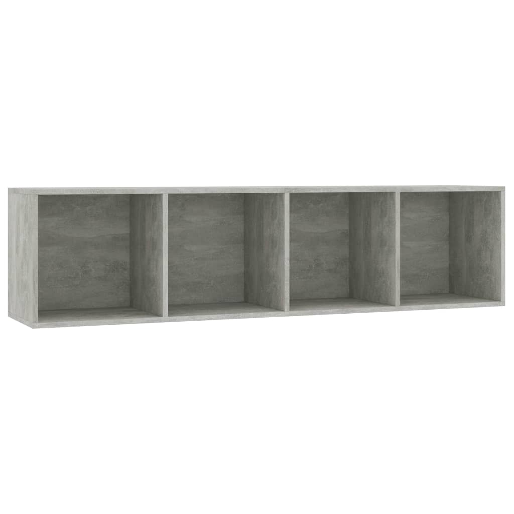 Book Cabinet/TV Cabinet Concrete Grey 143x30x36 cm