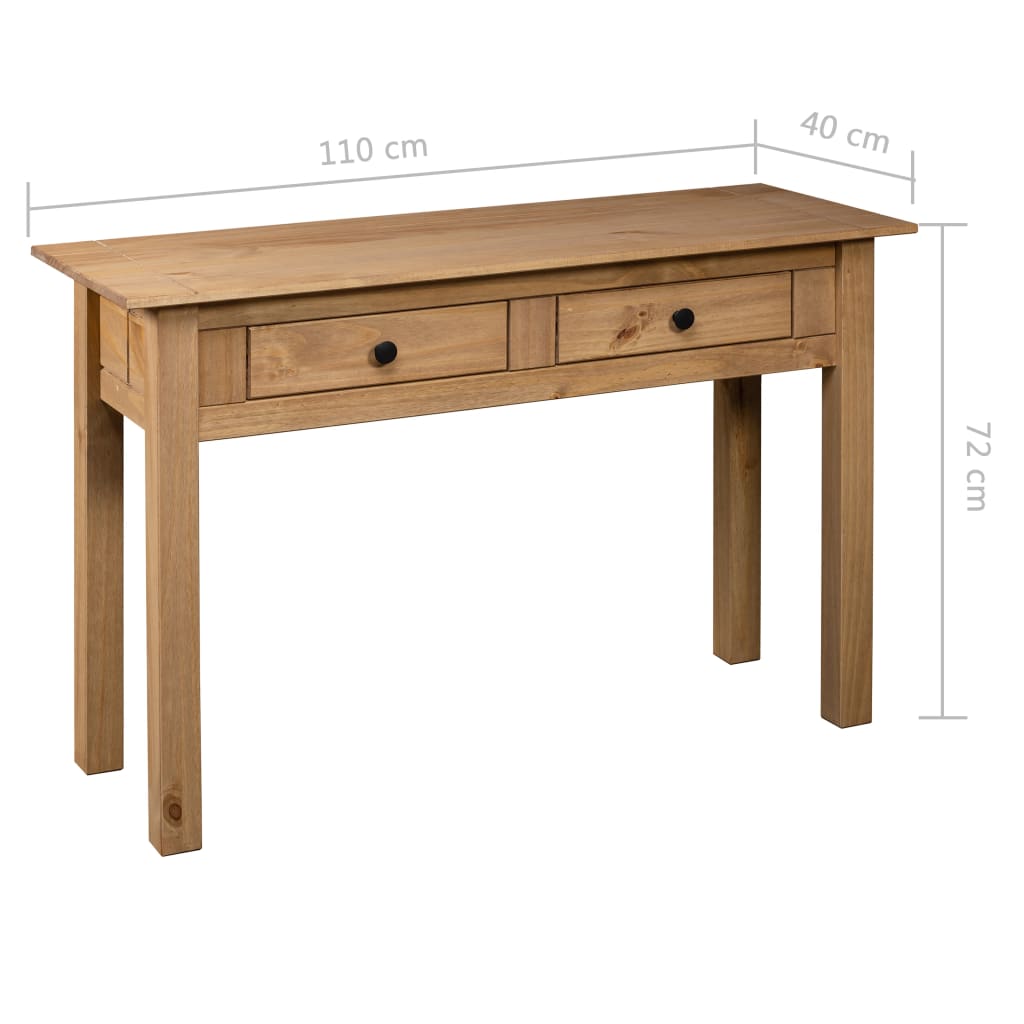 Console Table 0X40X72 Cm Solid Pine Wood Panama Range