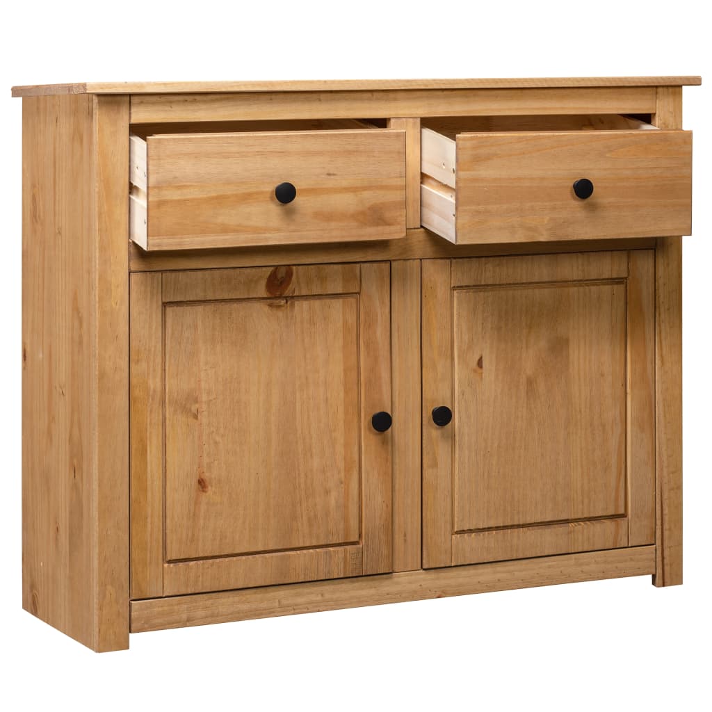 Sideboard 93X40X80 Cm Solid Pinewood Panama Range