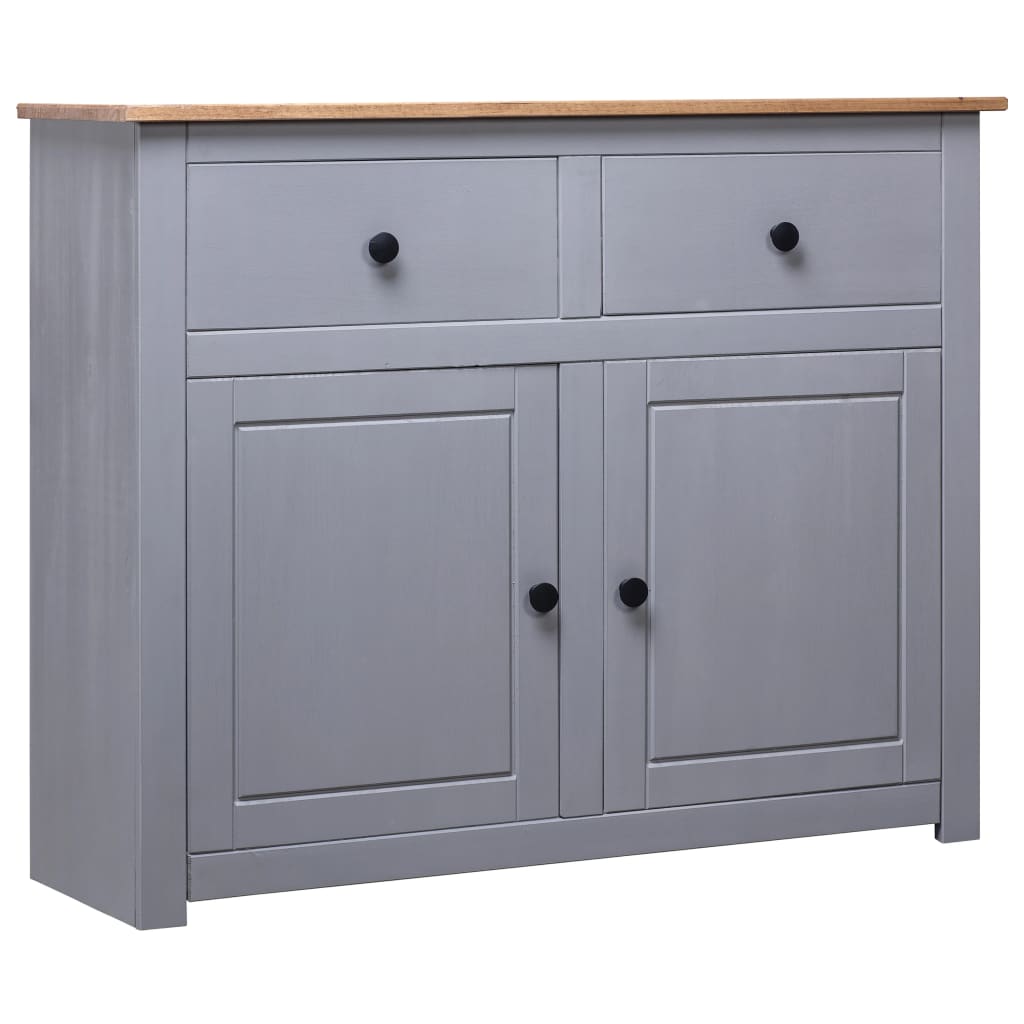 Sideboard 93X40X80 Cm Solid Pinewood Panama Range