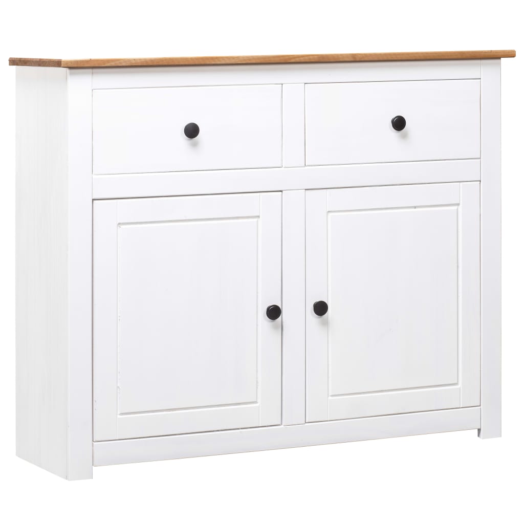 Sideboard 93X40X80 Cm Solid Pinewood Panama Range