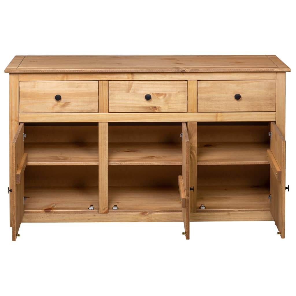 Sideboard 35X40X80 Cm Solid Pinewood Panama Range