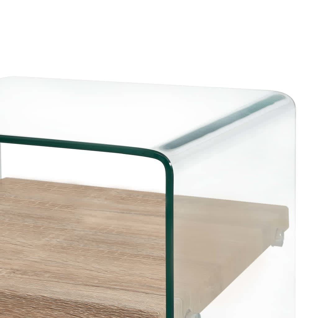 Coffee Table Clear Tempered Glass