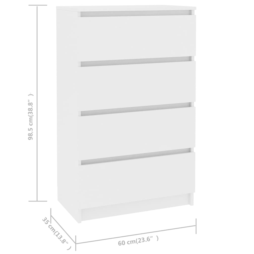 Sideboard 60X35X98.5 Cm Engineered Wood