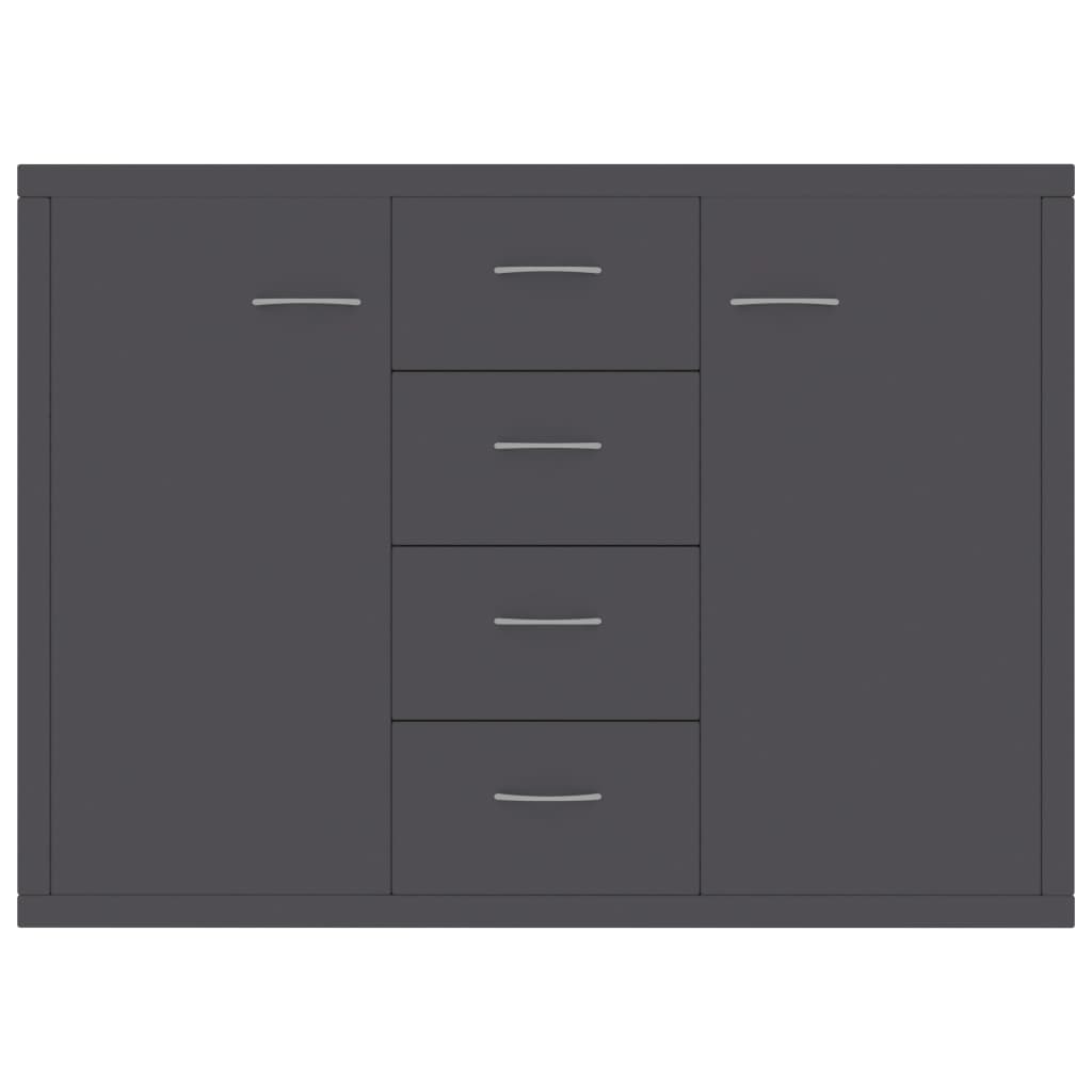 Sideboard Grey 88x30x65 cm Engineered Wood