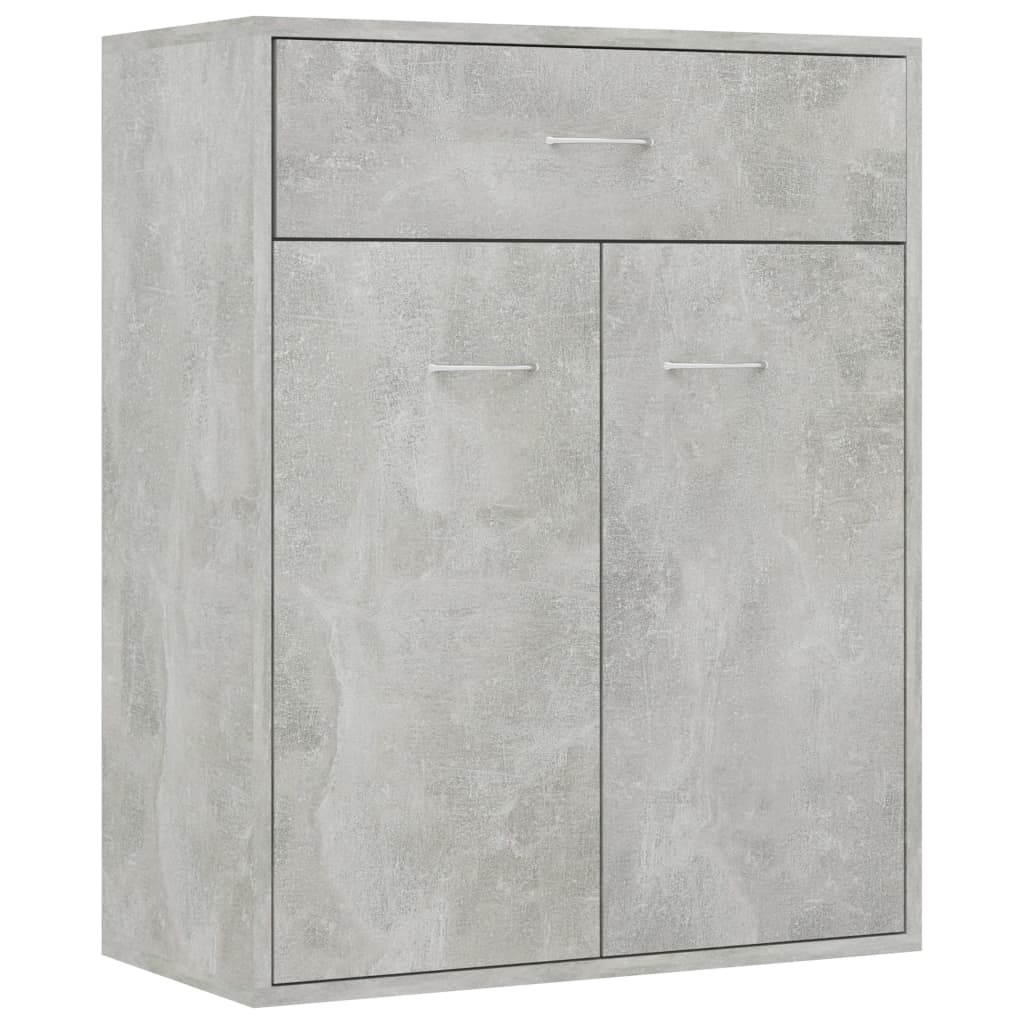 Sideboard Concrete Grey 60x30x75 cm Engineered Wood