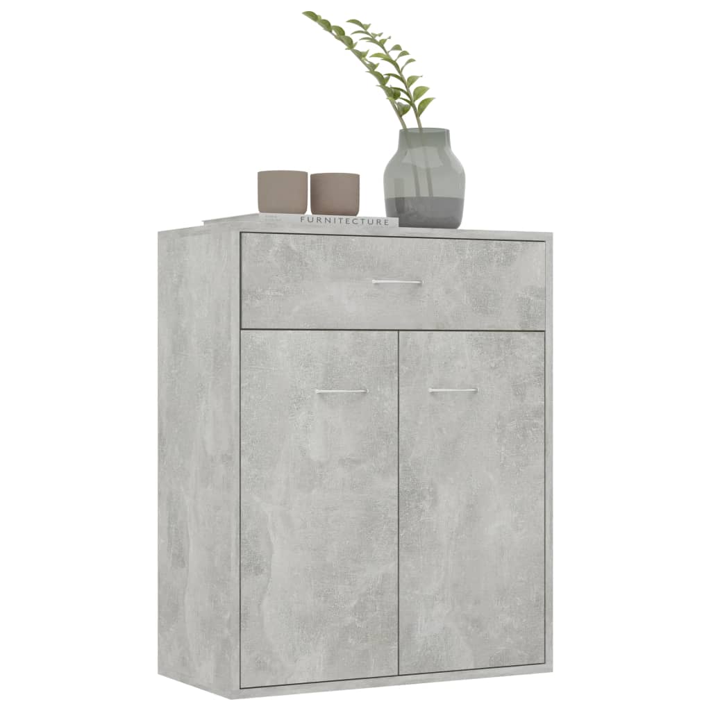 Sideboard Concrete Grey 60x30x75 cm Engineered Wood