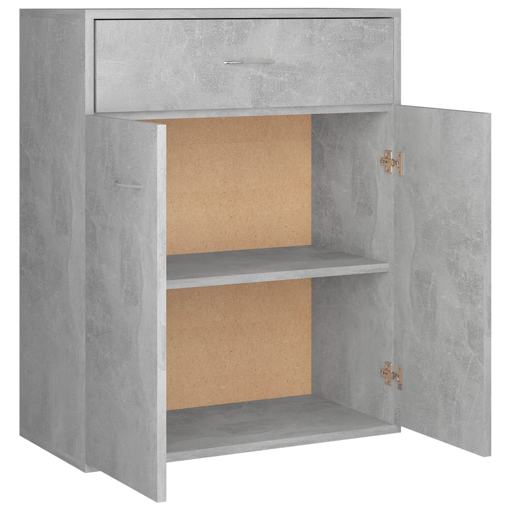 Sideboard Concrete Grey 60x30x75 cm Engineered Wood