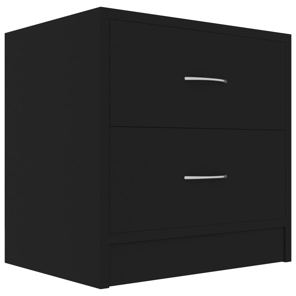 Bedside Cabinet Black 40x30x40 cm Engineered Wood