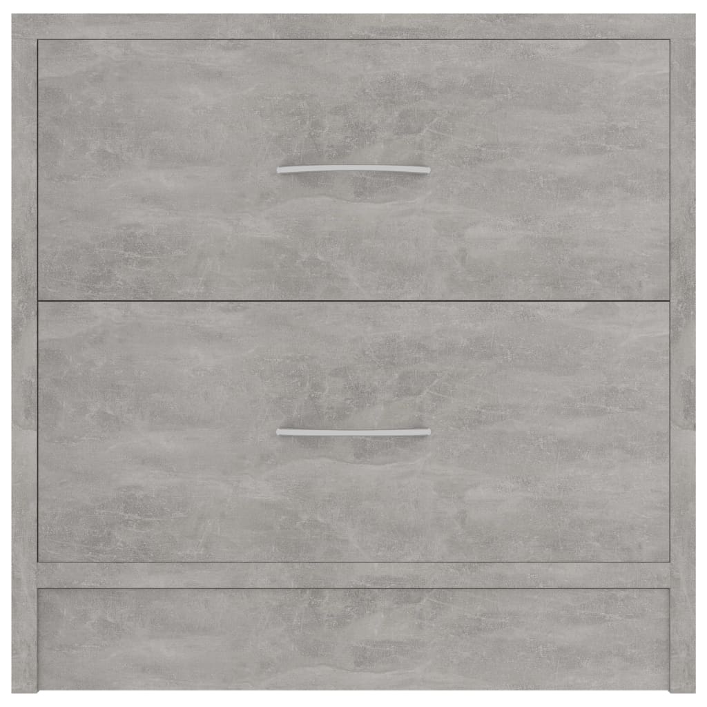 Bedside Cabinet Concrete Grey 40x30x40 cm Engineered Wood