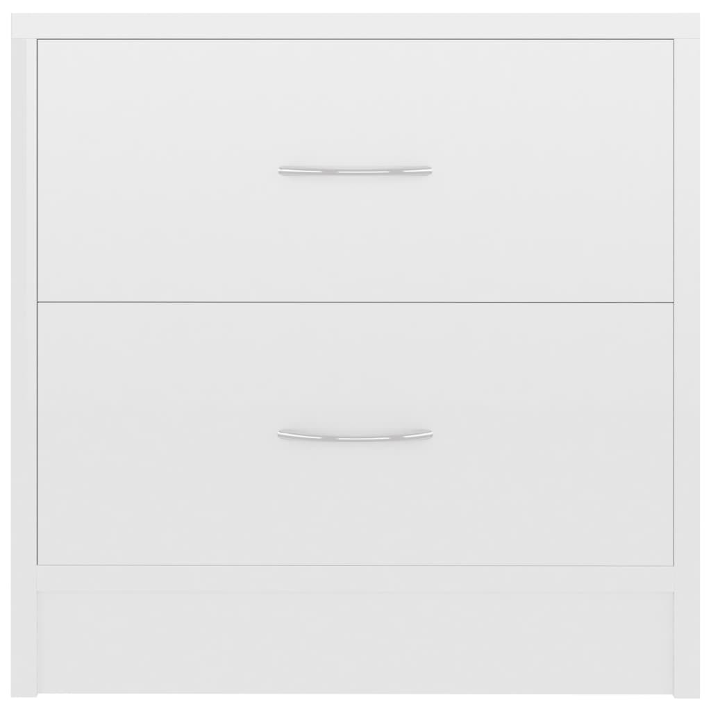 Bedside Cabinet High Gloss White 40x30x40 cm Engineered Wood