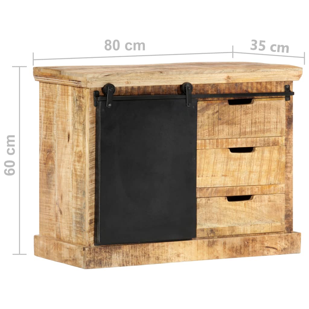 Sideboard 80X30X60 Cm Solid Mango Wood