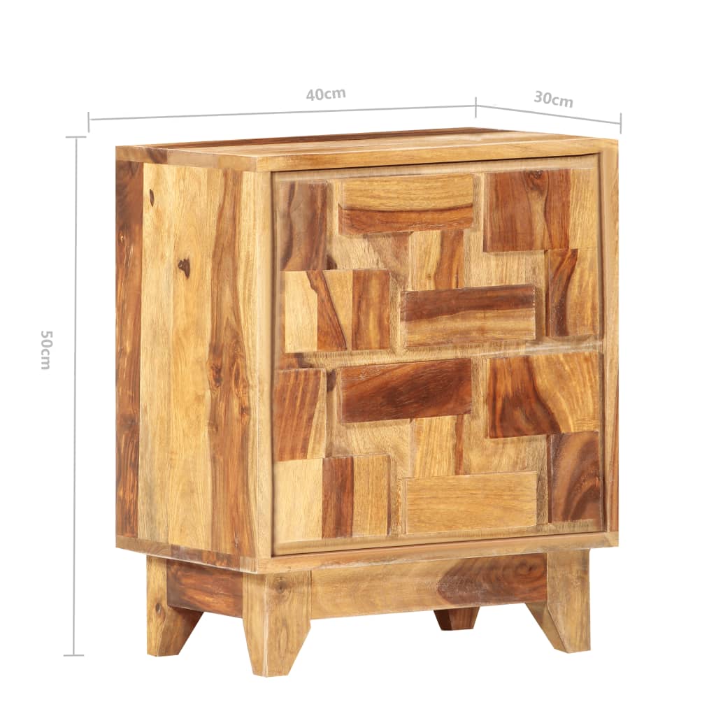 Bedside Cabinet 40x30x50 cm Solid Sheesham Wood