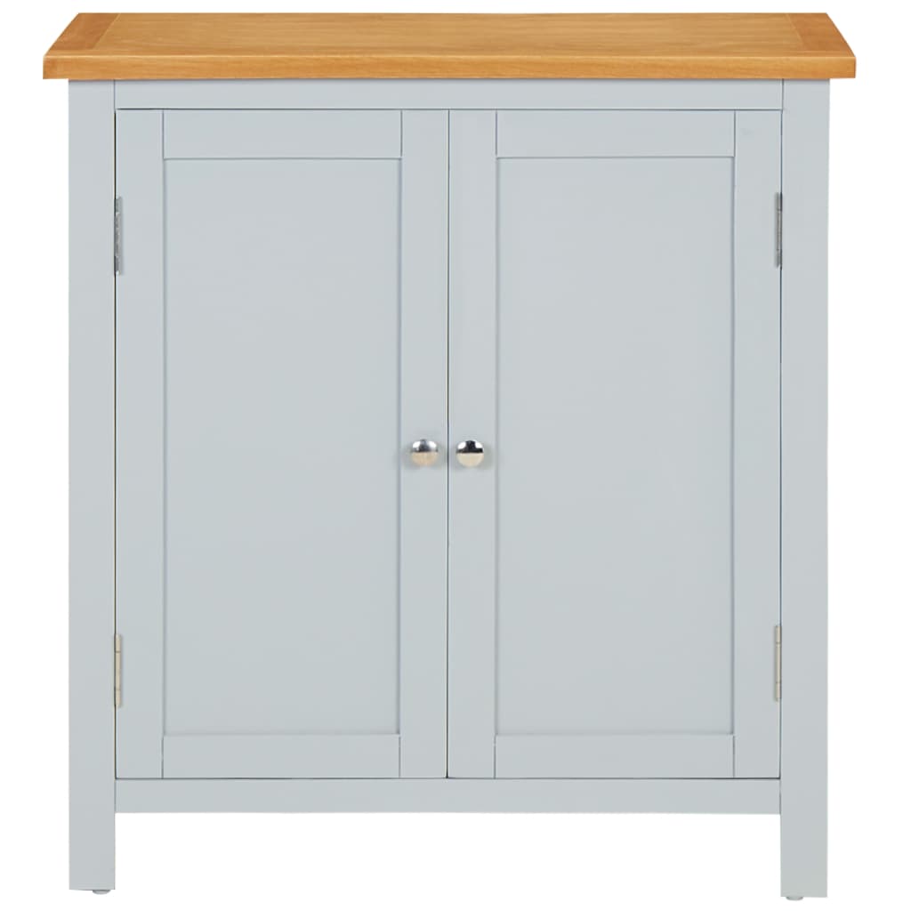 Cupboard 70X35X75 Cm Solid Oak Wood