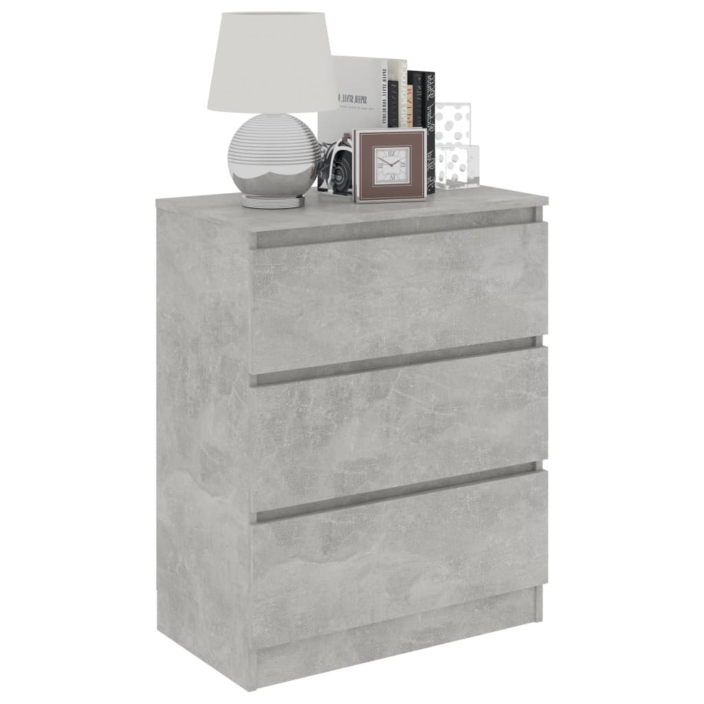 Sideboard Concrete Grey 60x35x76 cm Engineered Wood