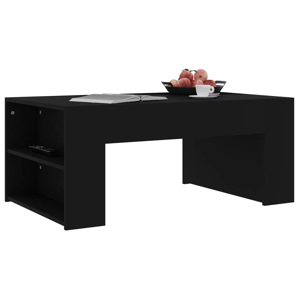 Coffee Table Black 100x60x42 cm Engineered Wood