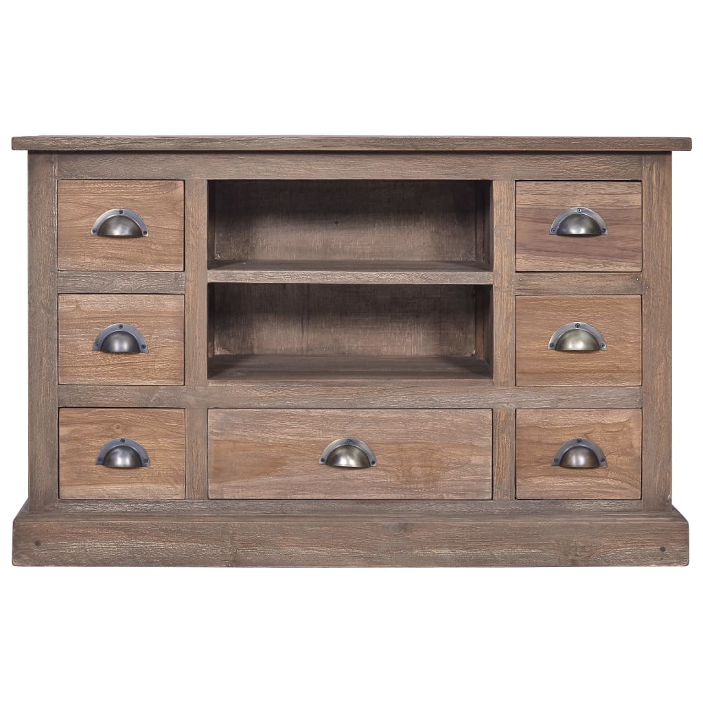 Sideboard 90x30x58 cm Solid Teak Wood