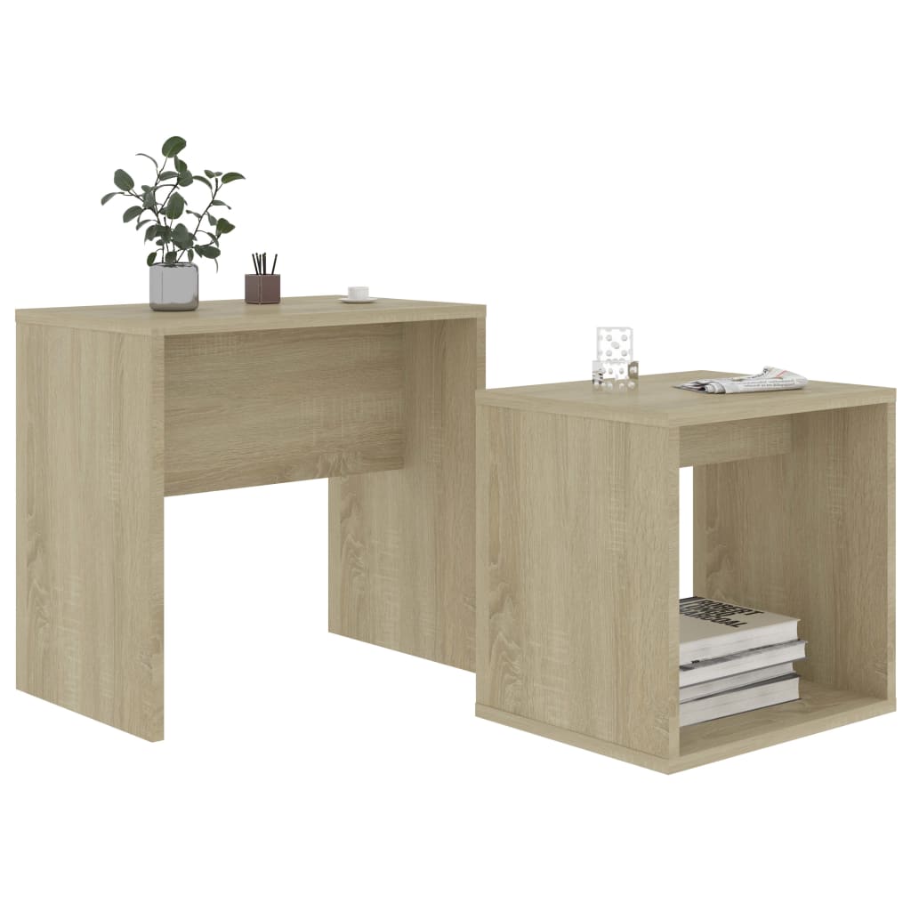 Coffee Table Set 48X30X45 Cm Engineered Wood